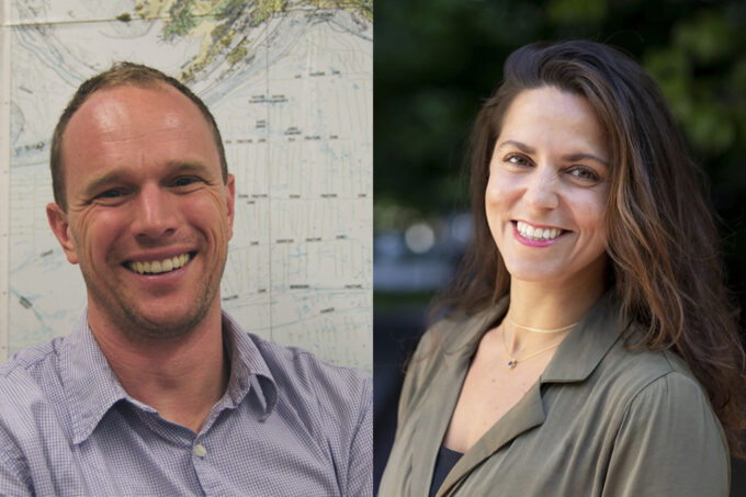 Side-by-side headshots of Oliver Jagoutz and Gaia Stucky de Quay.